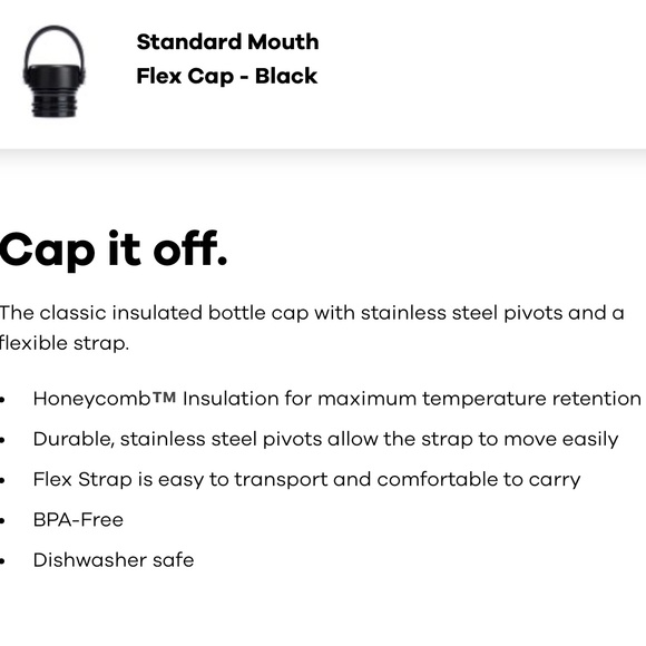 NWT Hydro Flask classic flip Flex Cap - Picture 7 of 7